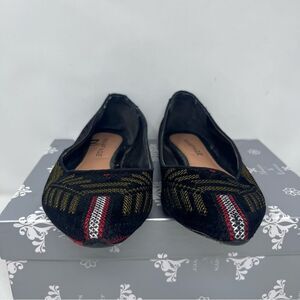 Rampage Caela Embroidered Aztec Southwestern Flats 7.5